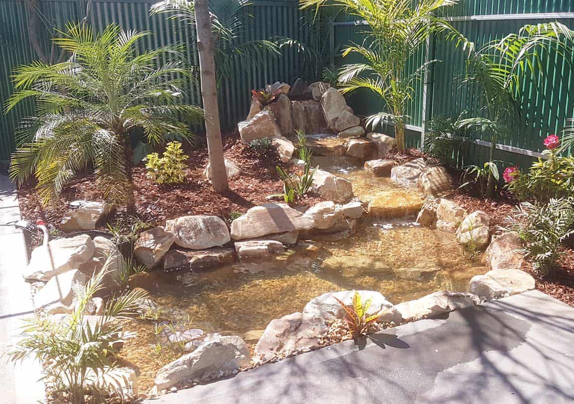 “I would highly recommend SA Waterscapes if you are looking for a unique water feature for your garden or yard. Corrie and his team were a pleasure to work with in designing and building my water feature. Just do it, you won’t regret it. Enjoy,” Glen Lawrie   