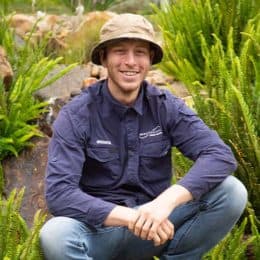 Brendon is the moss growing plant lover who gets super excited when using native flora and live wood to finalise the aquatic environment. He also does our social posts often featuring habitat moments. (Never seen without iced coffee)